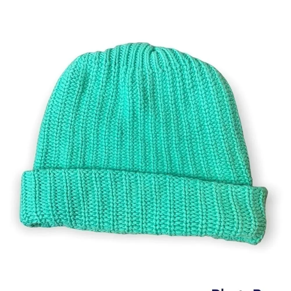 Love Your Melon Teal Knit Cuffed Beanie O/S